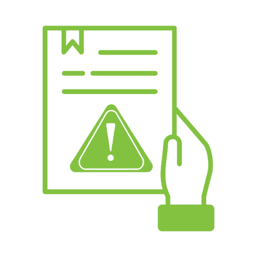 Gaps in technical or back office support icon